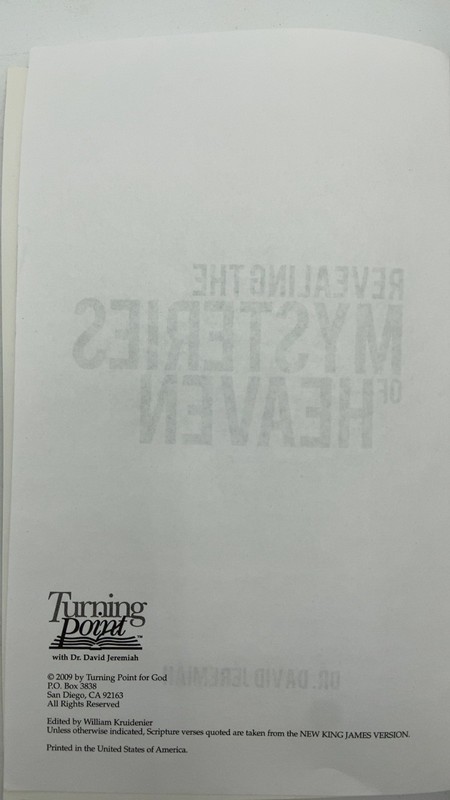Revealing the Mysteries of Heaven Dr. David Jeremiah Paperback 2009 gallery