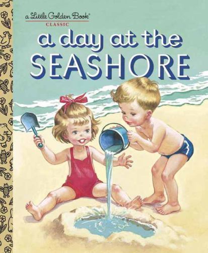 A Day at the Seashore; Little Golden Boo- 9780375854255, hardcover, Jackson, new