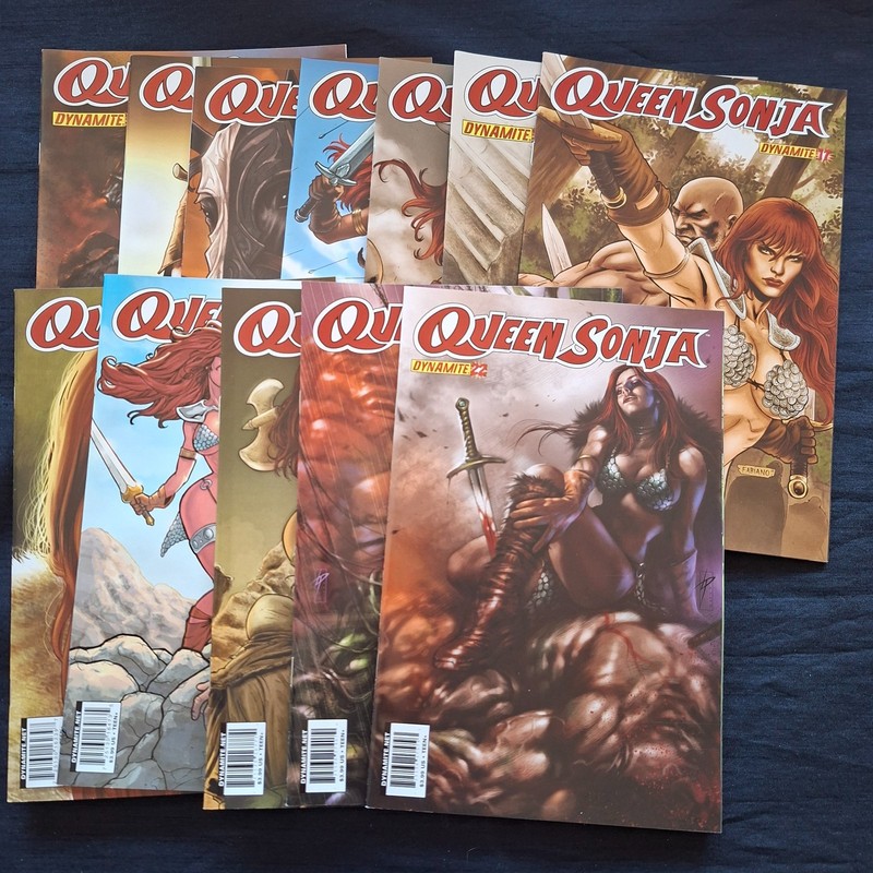 Queen Sonja 11,12,,13,14,15,16,17,18,19,20,21,22 Red Sonja dynamite comics (b33)