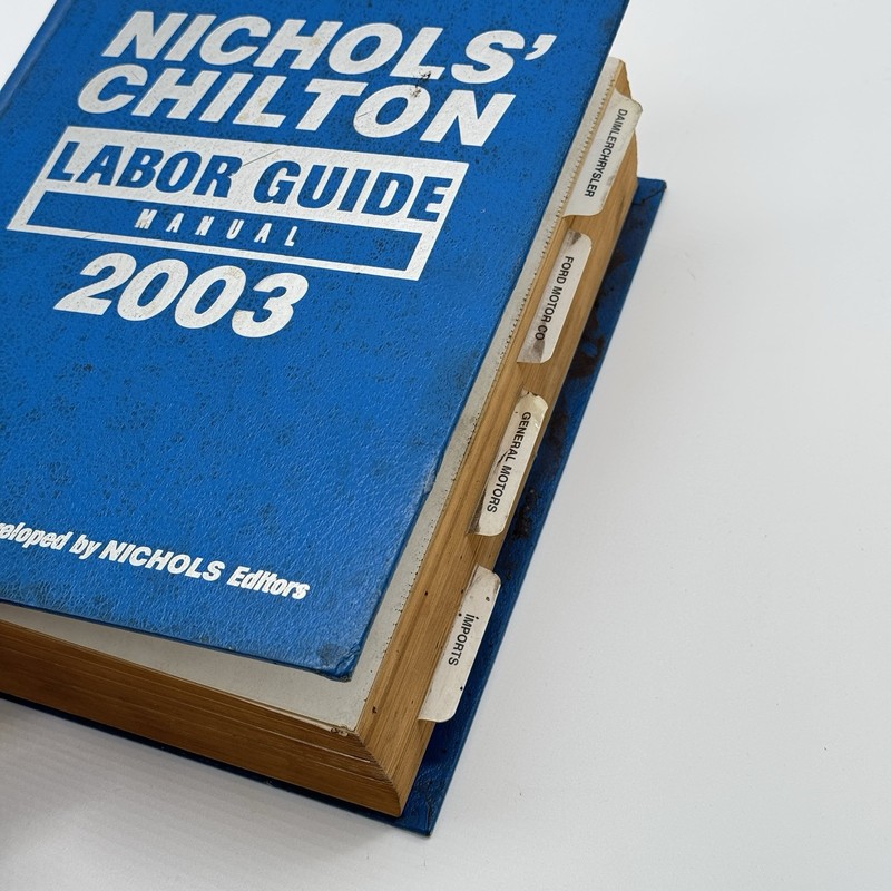 Nichols' Chilton Labor Guide Manual 1981-2003 ORIGINAL gallery