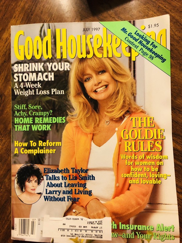 Vintage 1997 Good Housekeeping Magazine Goldie Hawk Cover 170 Pages