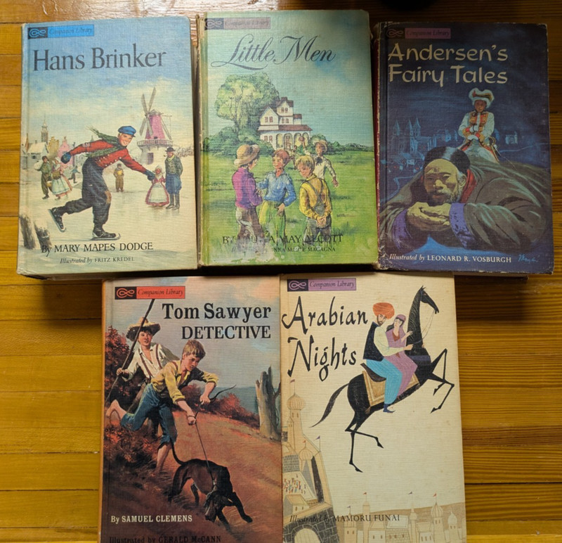 VTG Lot of 5 Companion Library Books 2 In 1 1960s Classics Hardcovers gallery
