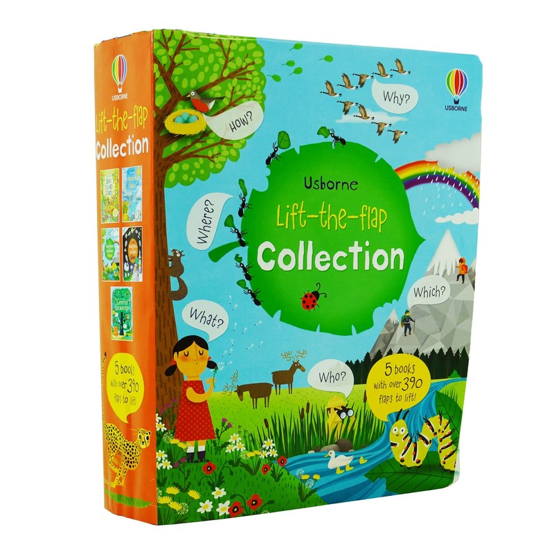 Usborne Lift-the-Flap Collection 5 Books Set – Ages 3+ – Board Book