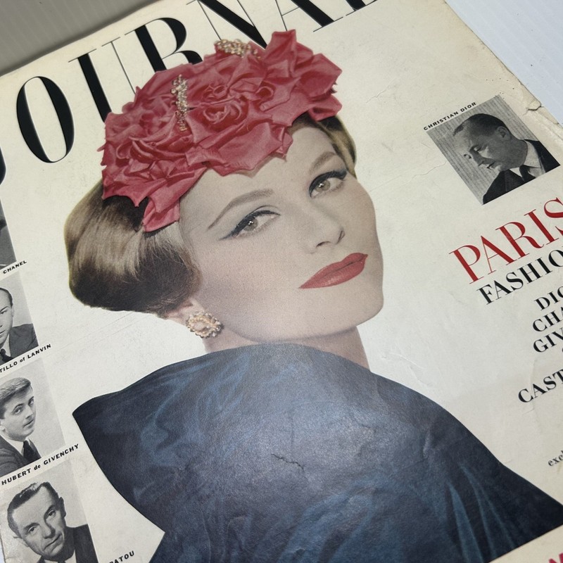 Vintage 1957 Ladies’ Home Journal Magazine Paris Fashions Womens Interest
