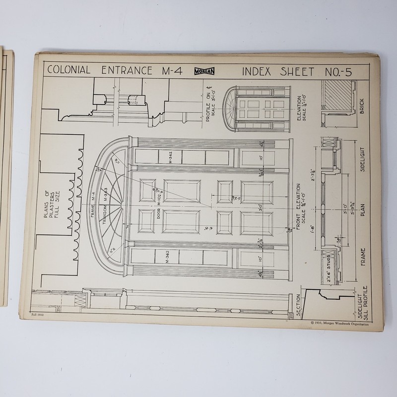 Morgan Woodwork Details #16724 Jan 1939, Architecture Plans gallery