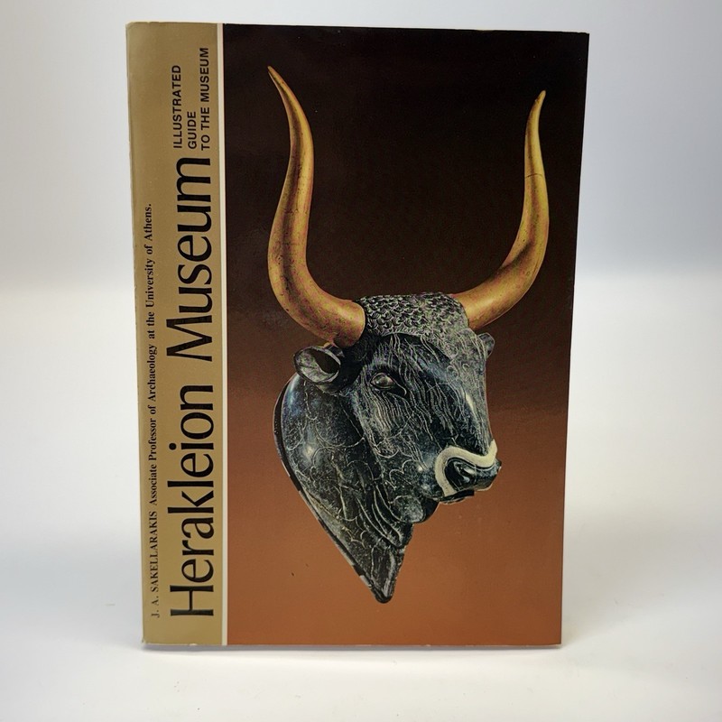Herakleion Museum Illustrated Guide Greece Minoan Art Book Sakellarakis 1978