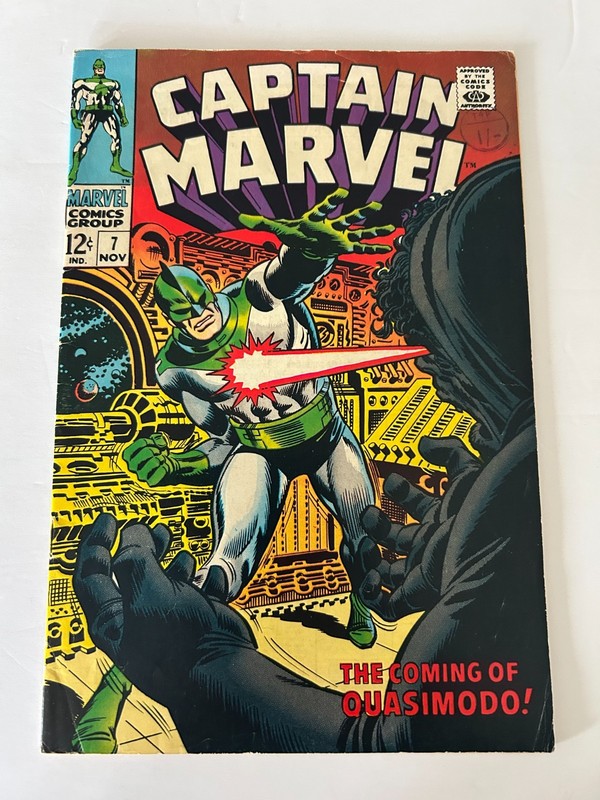 Captain Marvel #7 – 1968 – Cents Copy – Marvel Comics – VF-
