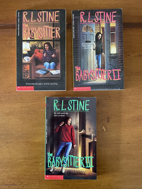 Vintage Lot of 3 The Babysitter R.L. Stine Books 1-3 PB Scholastic 1st Ed. 1989