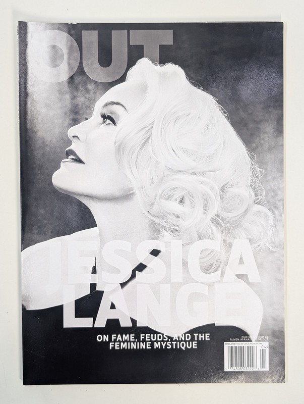 OUT Magazine April 2017 Jessica Lange Cover No. 263 LGBTQ+ Fashion Culture