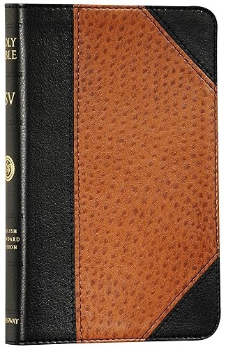 ESV Compact Bible, Trutone, Black/Ostrich, Portfolio Design, R…
