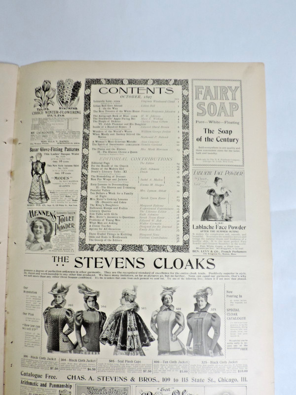 1897 Oct. The Ladies' Home Journal Lifestyle/Fashion/Color/B&W Magazine gallery