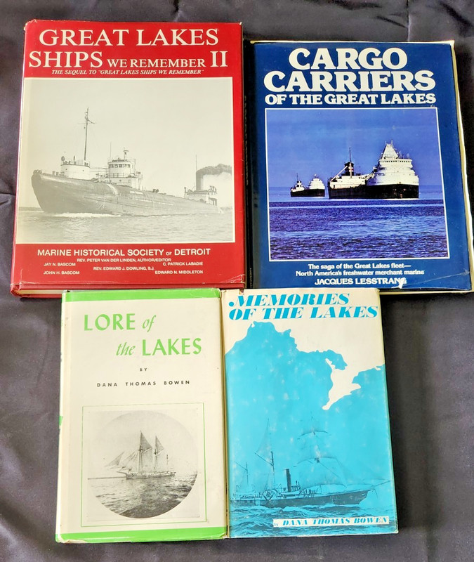 Great Lakes Maritime book lot of 4