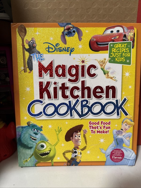 *KIDS* Disney the Magic Kitchen COOKBOOK (2007, Hardcover Spiral Book)