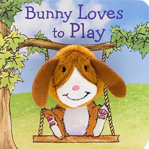 Bunny Loves to Play (Finger Puppets) – Board book, by Parragon Books – Very Good