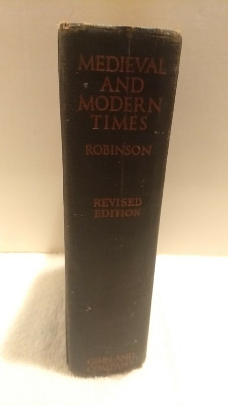 Vintage Medieval and Modern Times – James Harvey Robinson – Hardcover