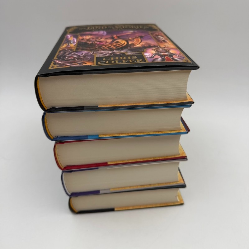 Land of Stories Hardcover Gift Set by Chris Colfer (2016, Hardcover) Vol. 1-5 gallery