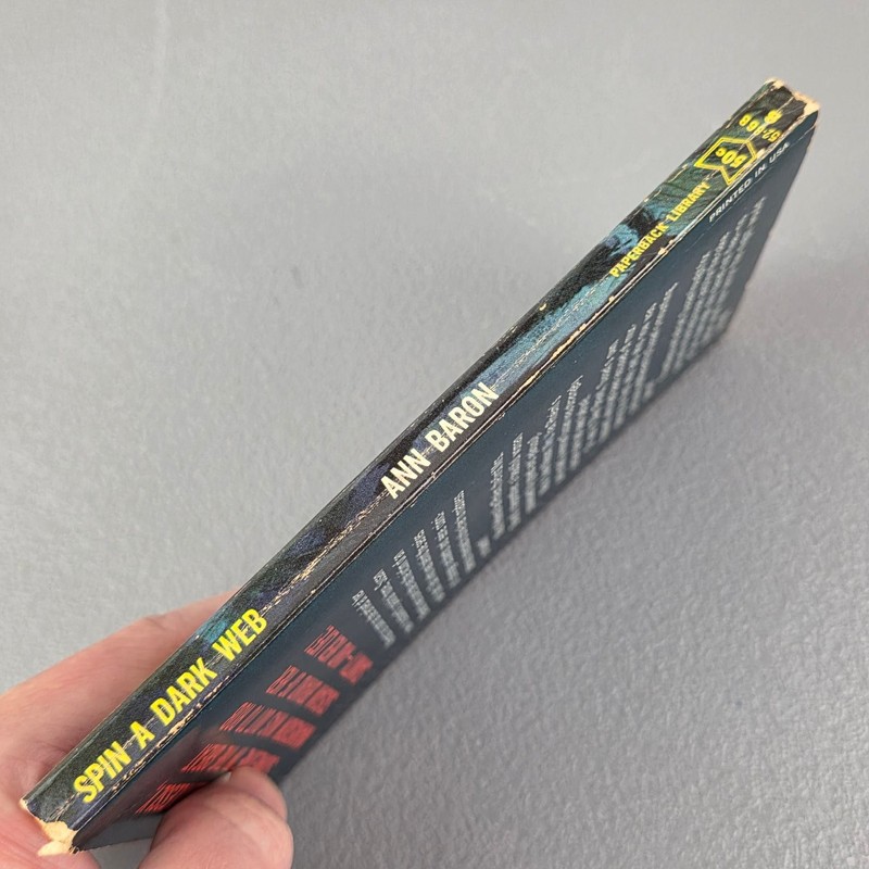 Spin a Dark Web Ann Barron 1965 First Printing Paperback Library Gothic Novel gallery
