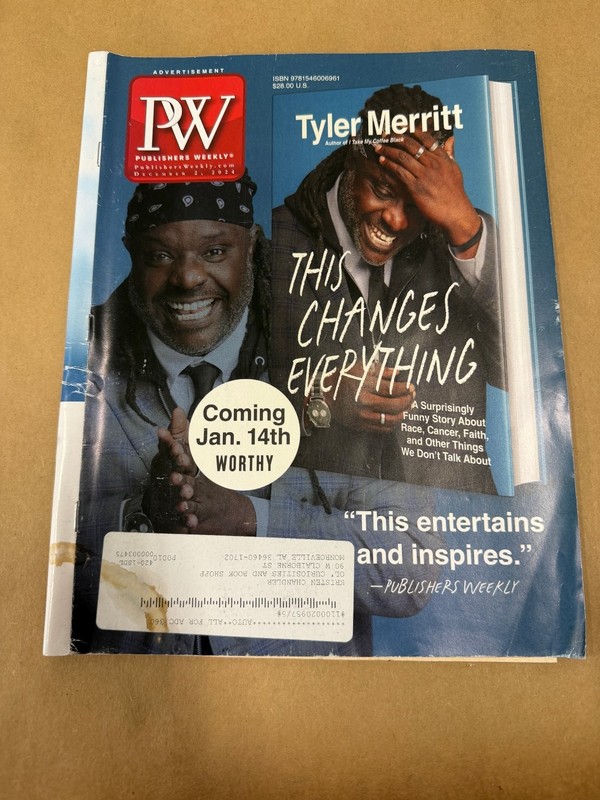 Publishers Weekly Magazine December 2 2024 Tyler Merritt This Changes Everything
