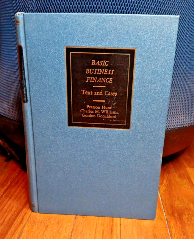 Vintage 1960s Basic Business Finance: Text and Cases Revised Ed 5th Printing MCM