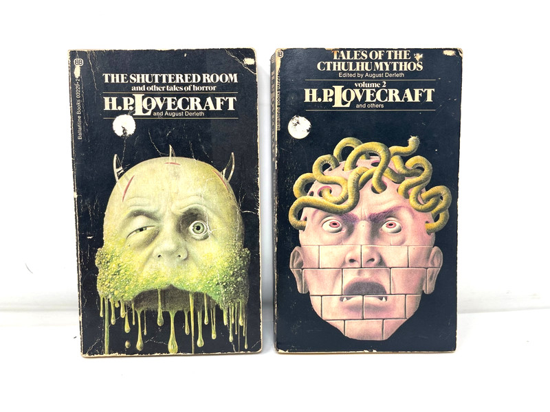 Lot of 6 H.P. Lovecraft Vintage Sci Fi Horror Ballantine Books Cthulhu Yuggoth gallery