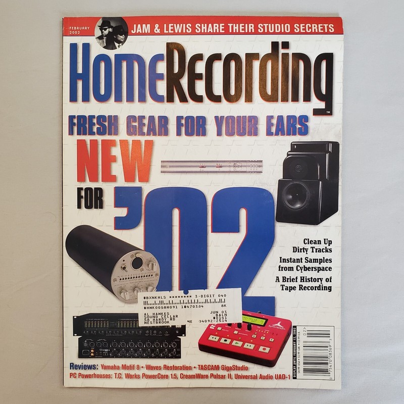 Home Recording Music Magazine Vol 5 #02 Feb 2002 Jimmy Jam & Terry Lewis Gear