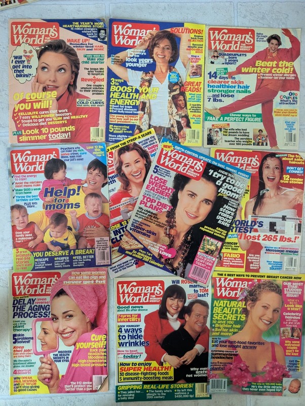 Woman’s World Magazine Lot of 10 Magazines From 1994