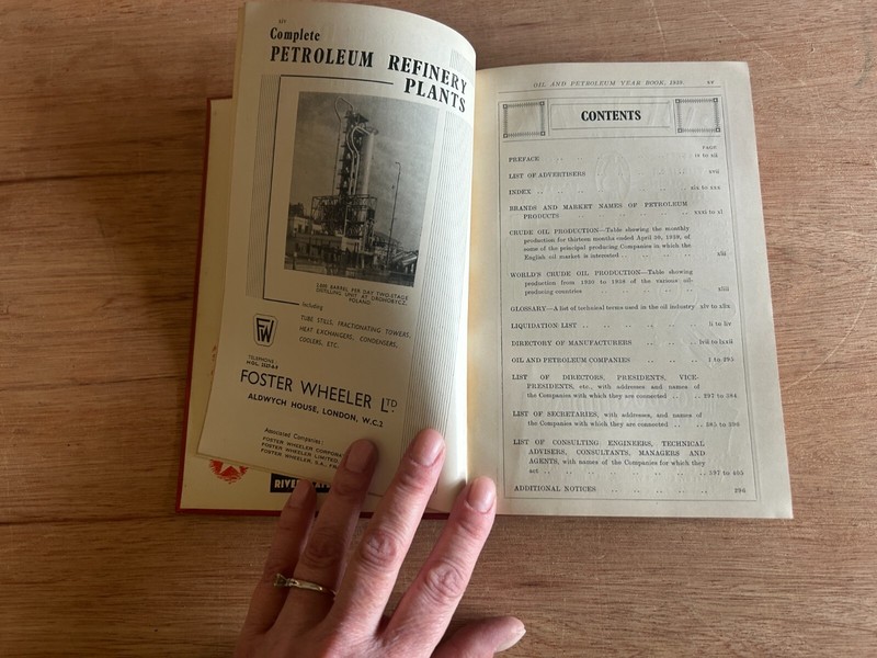 Oil Petroleum Yearbook 1939 Walter Skinner HC Stewarts Lloyds S & L Vintage gallery