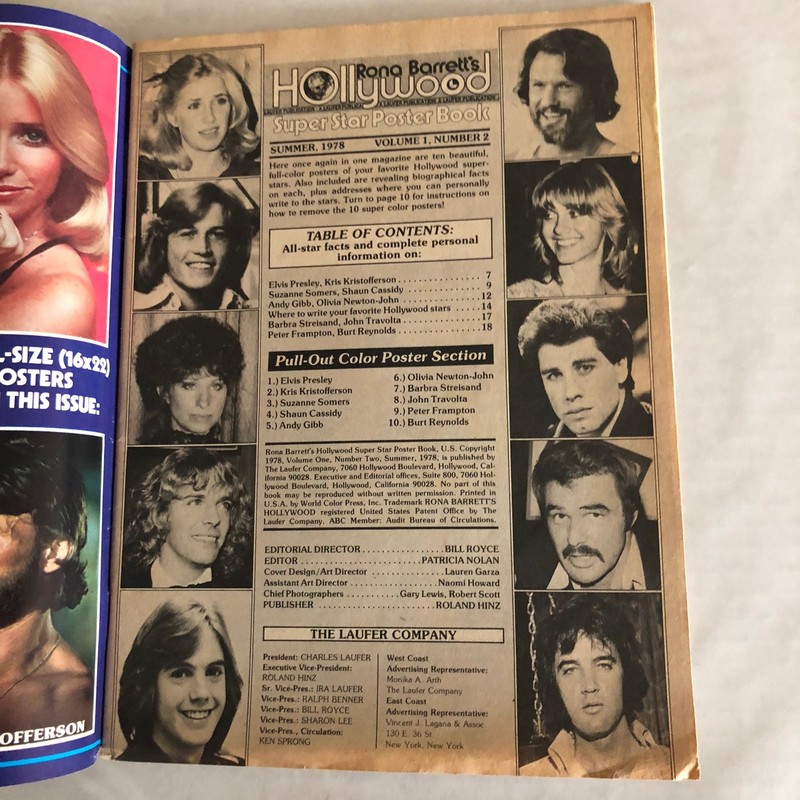 Rona Barrett's Hollywood Lot of 5 Magazines 1978-79 Elvis Robin Williams Andy G gallery