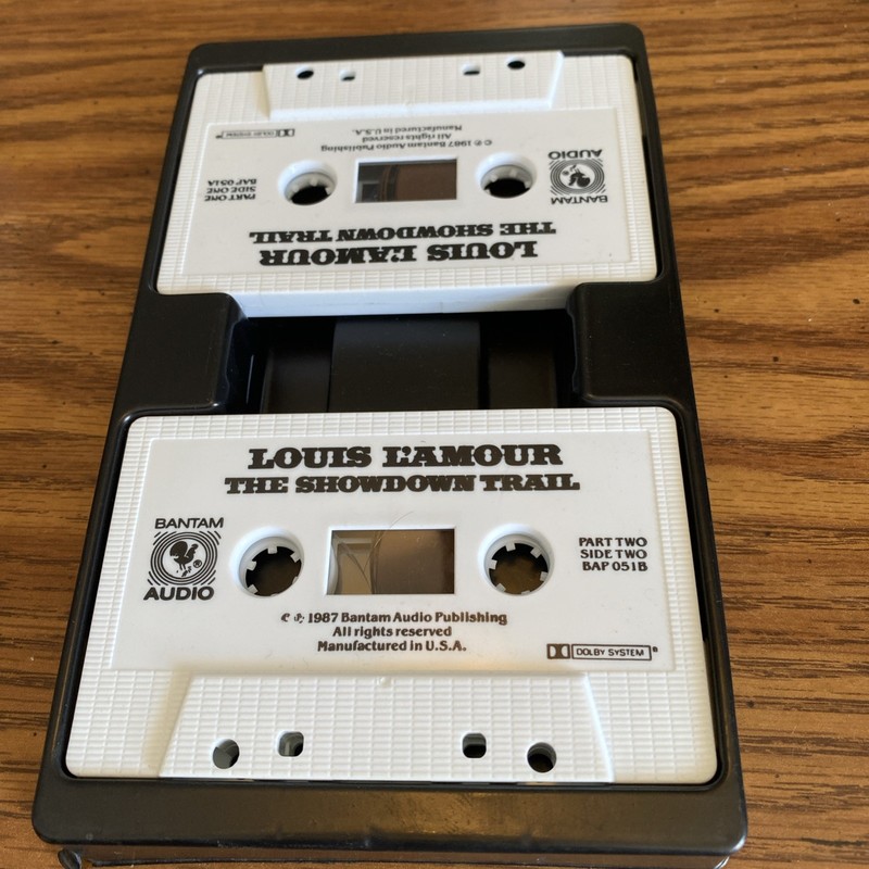 (TS) Louis L’Amour Cassette Tapes – Showdown Trail By Richard Crenna 180 Minutes gallery