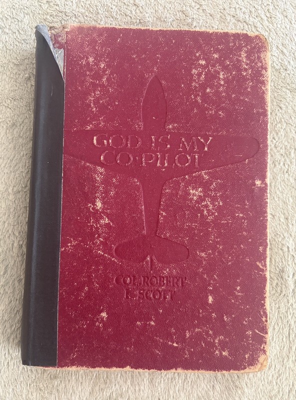 GOD IS BY COPILOT by Col. Robert L. Scott 1944 HC Vintage Blue Ribbon Books