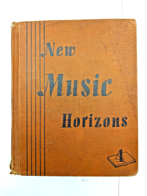 NEW MUSIC HORIZONS 4th Book by Jules Gotlieb (1945, HC) Silver Burdett Co. Illus
