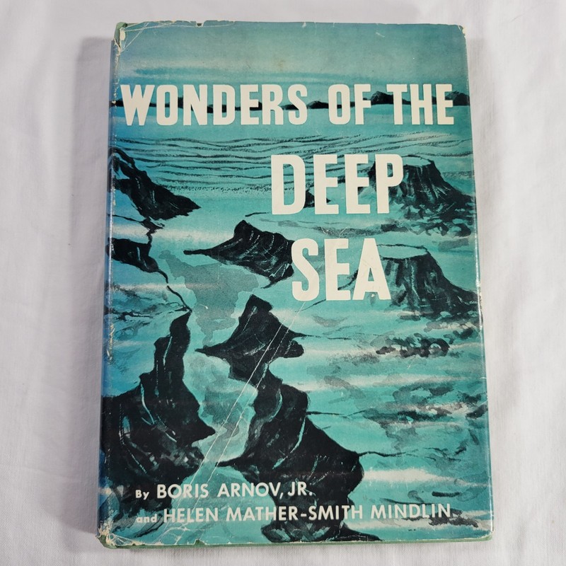 Wonders of the Deep Sea by Boris Arnov & Helen Mindlin Hardcover Book 1961 VTG