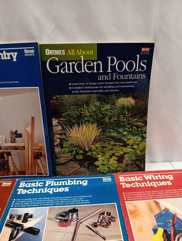 Ortho Books Lot Of 5 Mix Carpentry Pools Masonry Plumbing And Wiring gallery