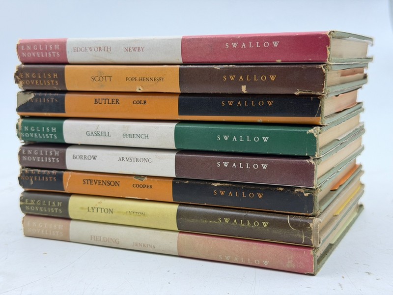 Vintage English Novelists Series 8 Book Lot Swallow Press Scott Stevenson gallery