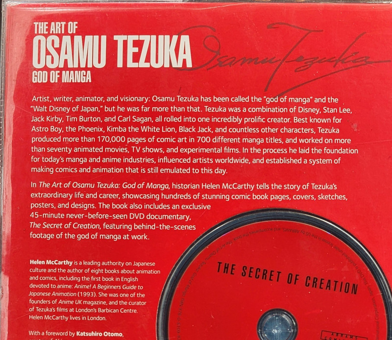 The Art of Osamu Tezuka God of Manga HARDCOVER BOOK Plastic Cover w/ DVD gallery