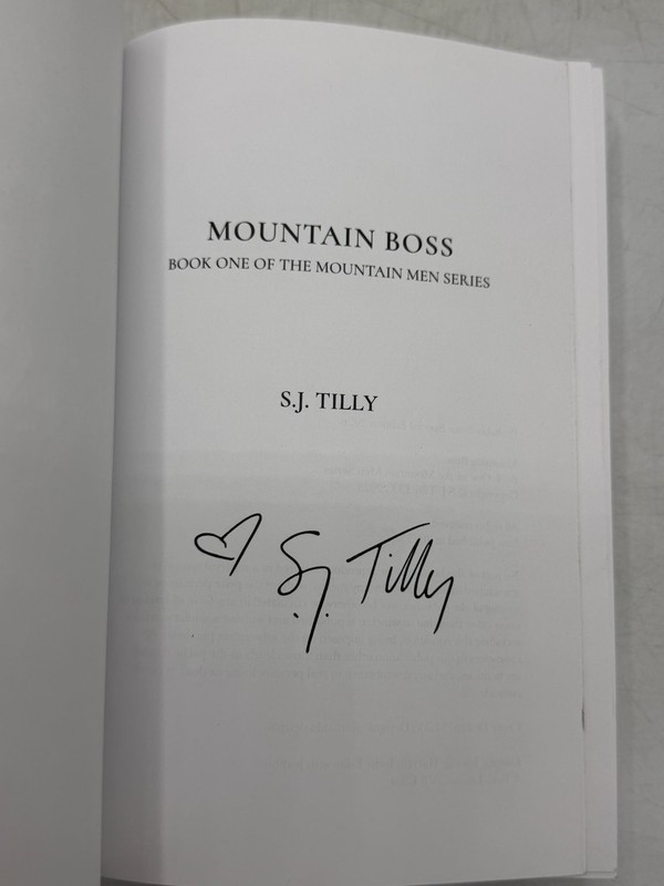Mountain Boss S.J. Tilly 2025 Signed Special Edition Romance Book One gallery