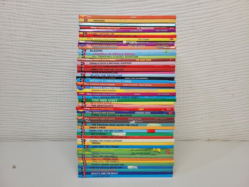 Lot Of 53 Walt Disney's Wonderful World Of Reading Hardcover Books gallery