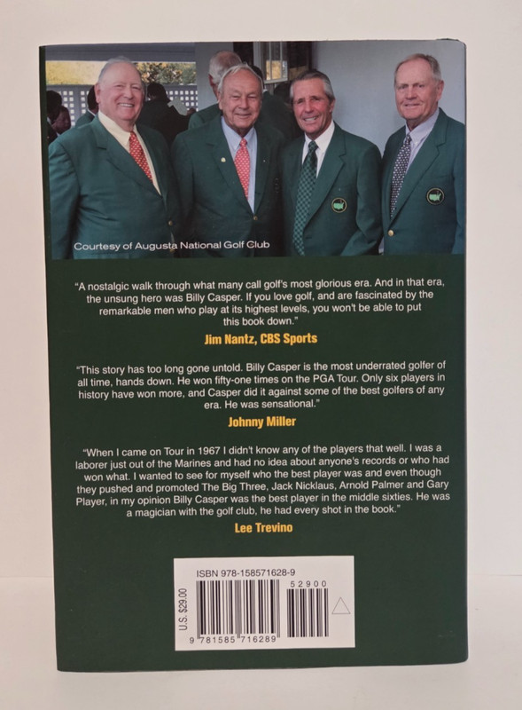 The Big Three and Me — Billy Casper | SIGNED 1st ED | Hardcover gallery