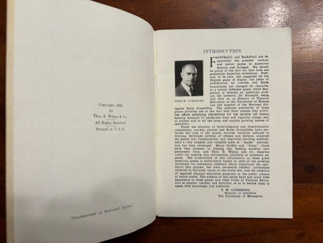 RARE 1923 Fundamentals of Basketball Defense Wilson Athletic Library Booklet gallery