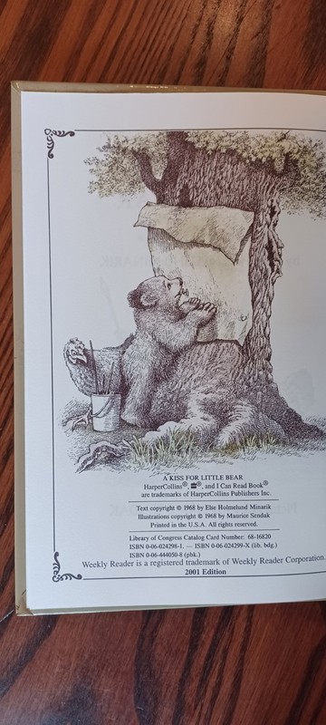 Lot Of Two "Little Bear" Books Else Holmelund Minarik Maurice Sendak Children's gallery