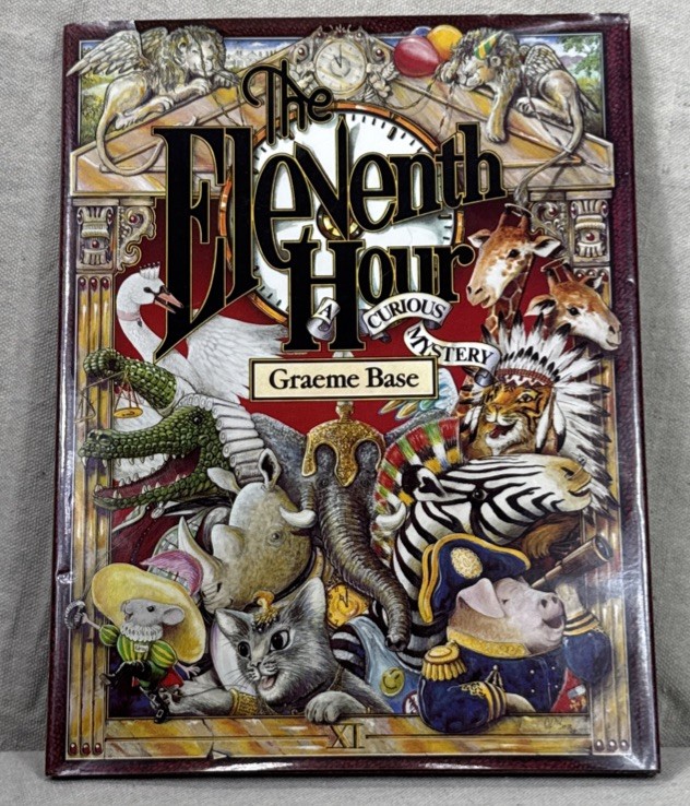 The Eleventh Hour Graeme Base 1989 Hardcover Abrams SEALED SOLUTION Puzzle Book