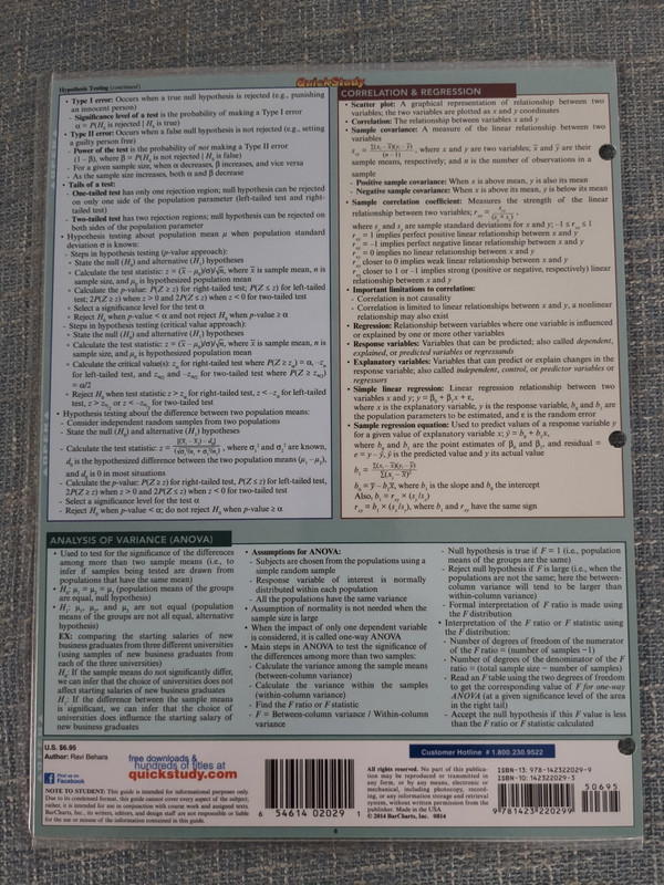 Business Statistics by Ravi Behara (2014, Book, Other) FREE SHIP gallery