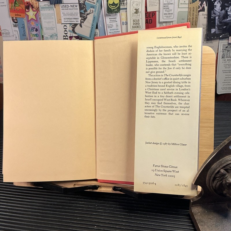 The Counterlife by Philip Roth 1986 HCDJ 1st Edition 1st Printing gallery