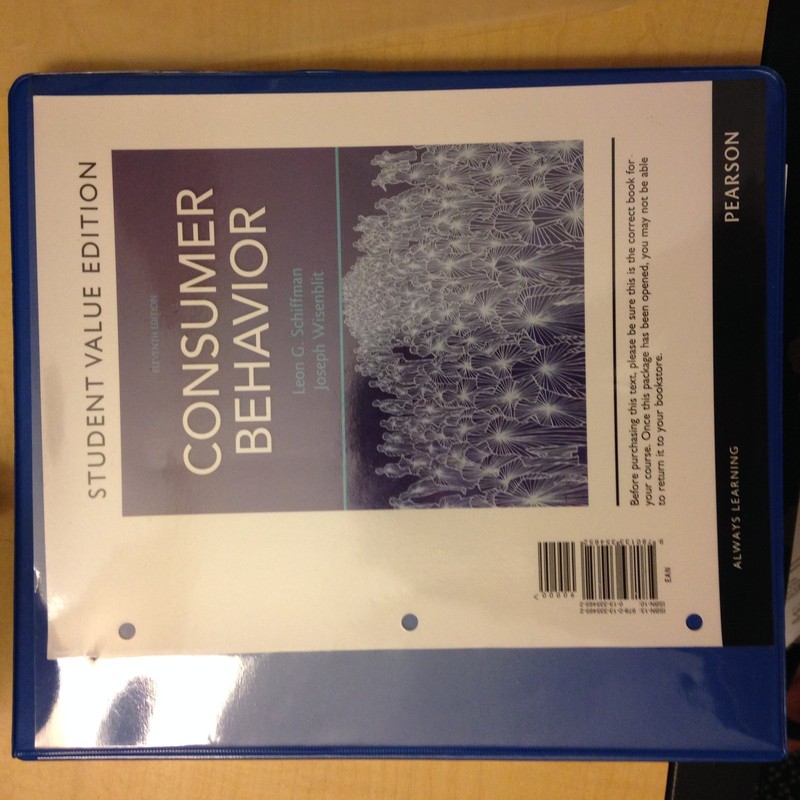 Consumer Behavior – hardcover Leon G. Schiffman|Joseph Wisenblit