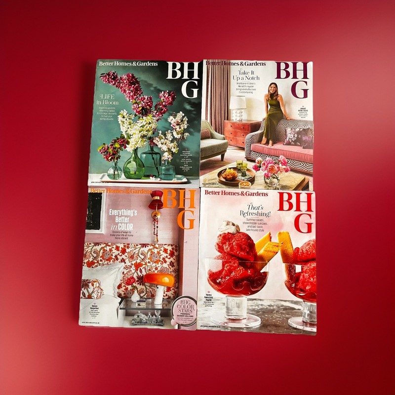 4 New 2025 Apr May June & July/Aug. Better Homes & Gardens Magazines