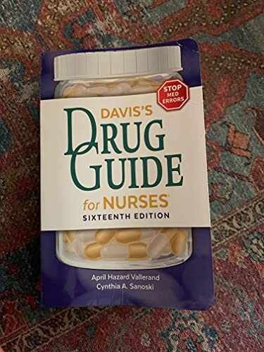 Davis’s Drug Guide for – Paperback, by April Hazard Vallerand – Very Good j