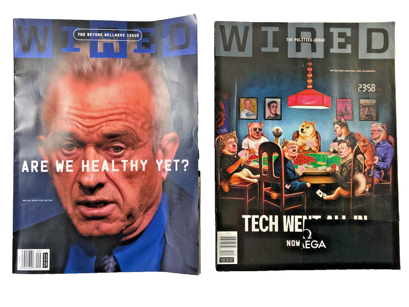 Lot of 3 Wired Magazines Nov/Dec '23 Sep/Oct'25 +NovDec'25 Politics:Tech All In gallery