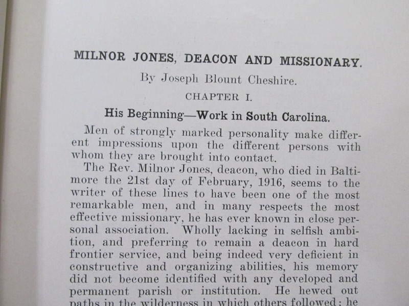 1920 SIGNED Cheshire MILNOR JONES, MISSIONARY Rare North Carolina VALLE CRUCIS gallery