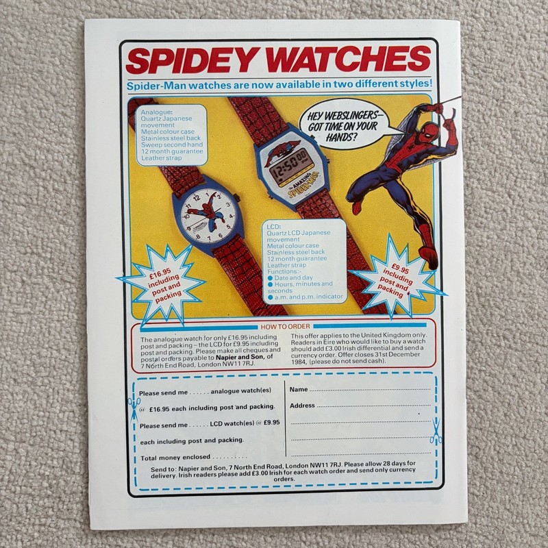 Marvel UK Comic 1984 - Spider-Man - Issue 602 603 604 605 606 612 gallery