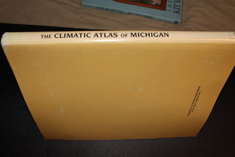 SIGNED (1990 HB) THE CLIMATIC ATLAS OF MICHIGAN Val Eichenlaub 400+ Maps gallery